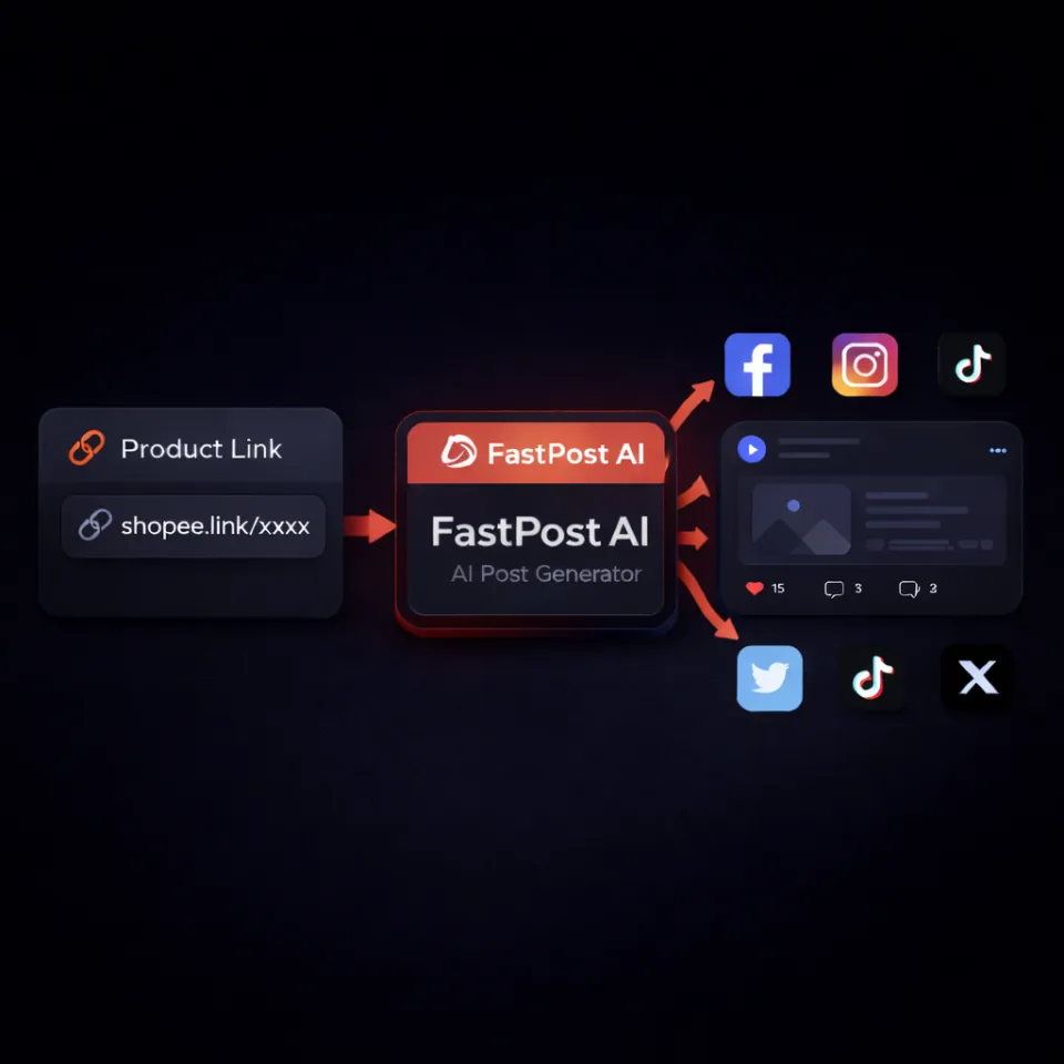 FastPost AI workflow preview