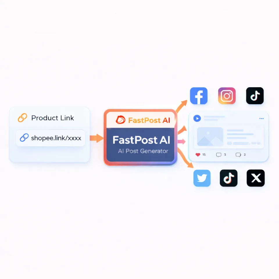 FastPost AI workflow preview